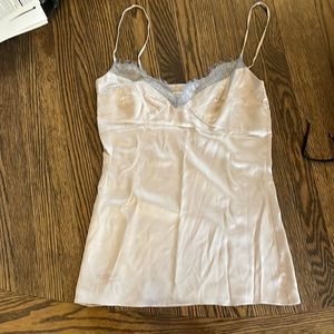 COPY - Diane von Furstenberg Lace and Silk Camisole Nightgown Top